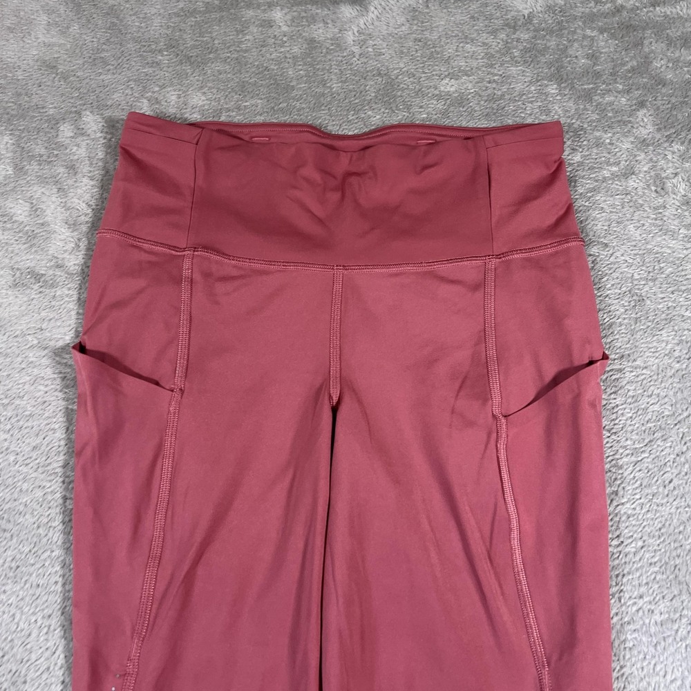 Lululemon Fast Free High Rise Crop Elite‎ Leggings Womens 6 Cherry Tint 21"